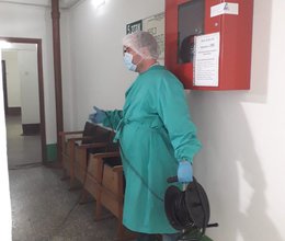 Дезинфекционные мероприятия, проводимые в ГАУ РХ «Объединение «Абаканский пансионат ветеранов»» в период пандемии COVID-19