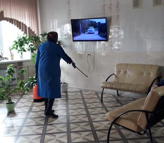 Дезинфекционные мероприятия, проводимые в ГАУ РХ «Объединение «Абаканский пансионат ветеранов»» в период пандемии COVID-19