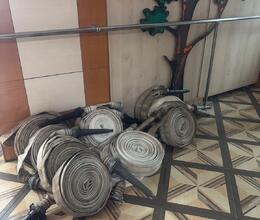 Профилактические мероприятия в ГАУ РХ «Абаканский пансионат ветеранов» по перекатке пожарных рукавов