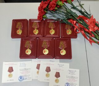 Вручение юбилейных медалей «80 лет Победы» труженикам тыла