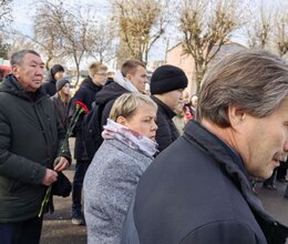 Коллектив пансионата ветеранов принял участие в торжественном митинге памяти жертвам политических репрессий
