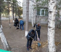 Очередной субботник в пансионате, приуроченный к Дню народного единства