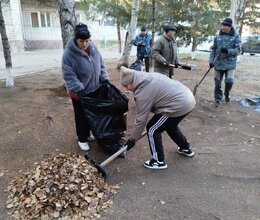 Очередной субботник в пансионате, приуроченный к Дню народного единства