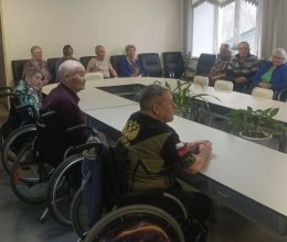 «Духовные беседы» с представителем духовенства отцом Георгием с проживающими пансионата 