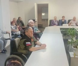 «Духовные беседы» с представителем духовенства отцом Георгием с проживающими пансионата 