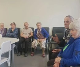 «Духовные беседы» с представителем духовенства отцом Георгием с проживающими пансионата 