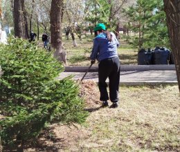 Прекрасная весенняя погода вдохновила нас на трудовые дела!