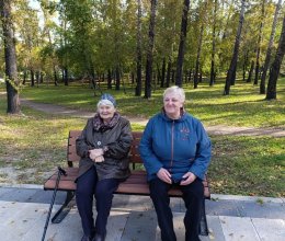 Прогулка в парке Победы
