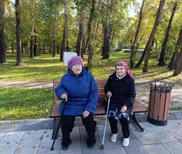 Прогулка в парке Победы