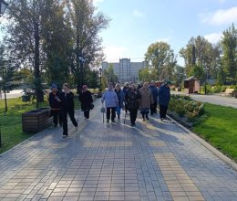 Прогулка в парке Победы