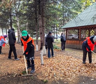 Осенний субботник с открытым сердцем: как ученики 17-й школы Абакана поздравили старшее поколение